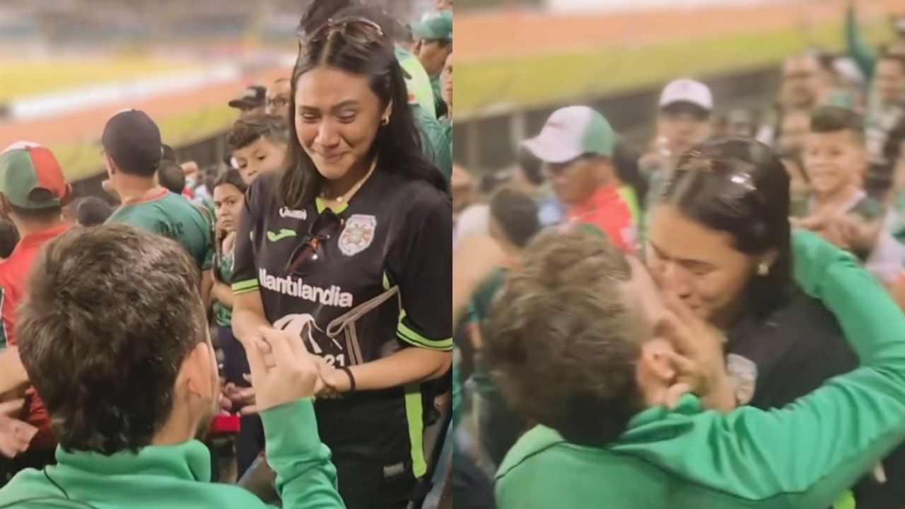 El gol fue en las gradas: Aficionado pide matrimonio a su novia durante la gran final
