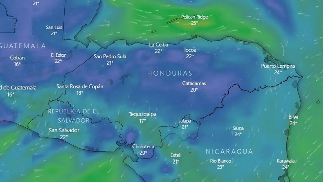 Frente frío provocará lluvias: estas regiones de Honduras estarán en alerta por 72 horas