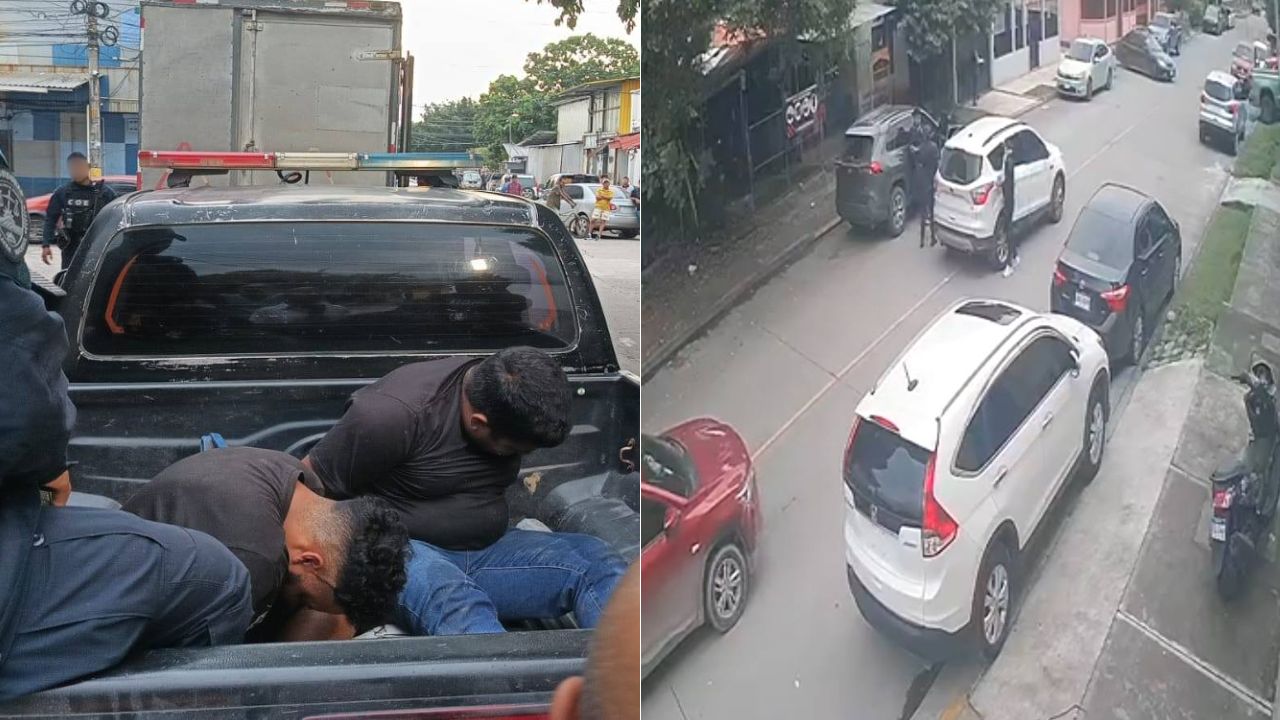 Sale a la luz video de asaltantes detenidos en persecución policial en San Pedro Sula