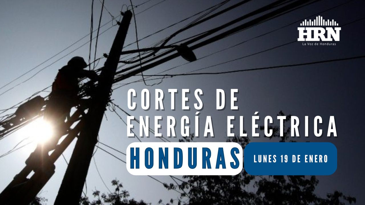 ¿Dónde habrá cortes de energía este lunes 19 de enero en Honduras, según la ENEE?