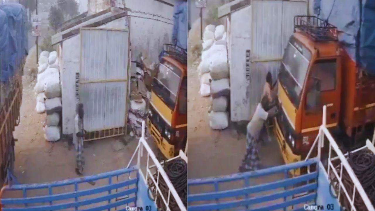 Vídeo sensible: Hombre fue aplastado por camión al querer evitar choque