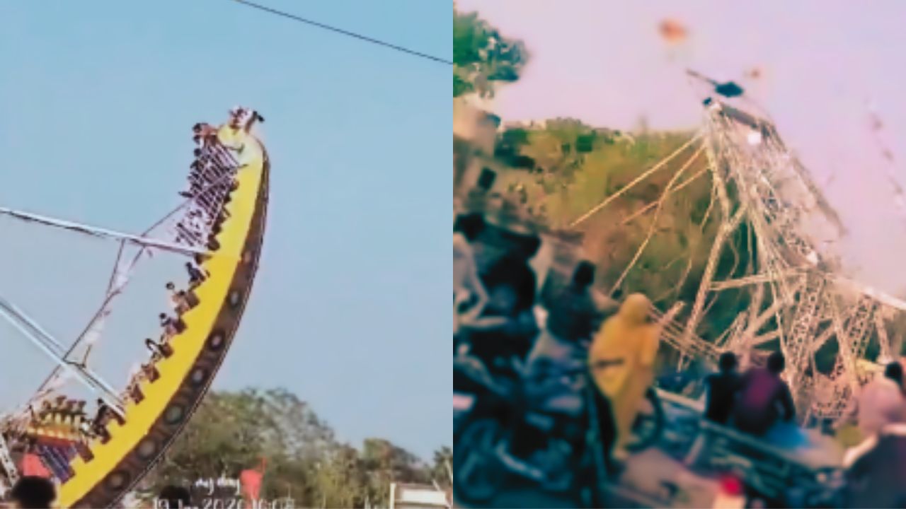 Vídeo sensible: Juego mecánico se desplomó y unos 15 niños resultaron heridos