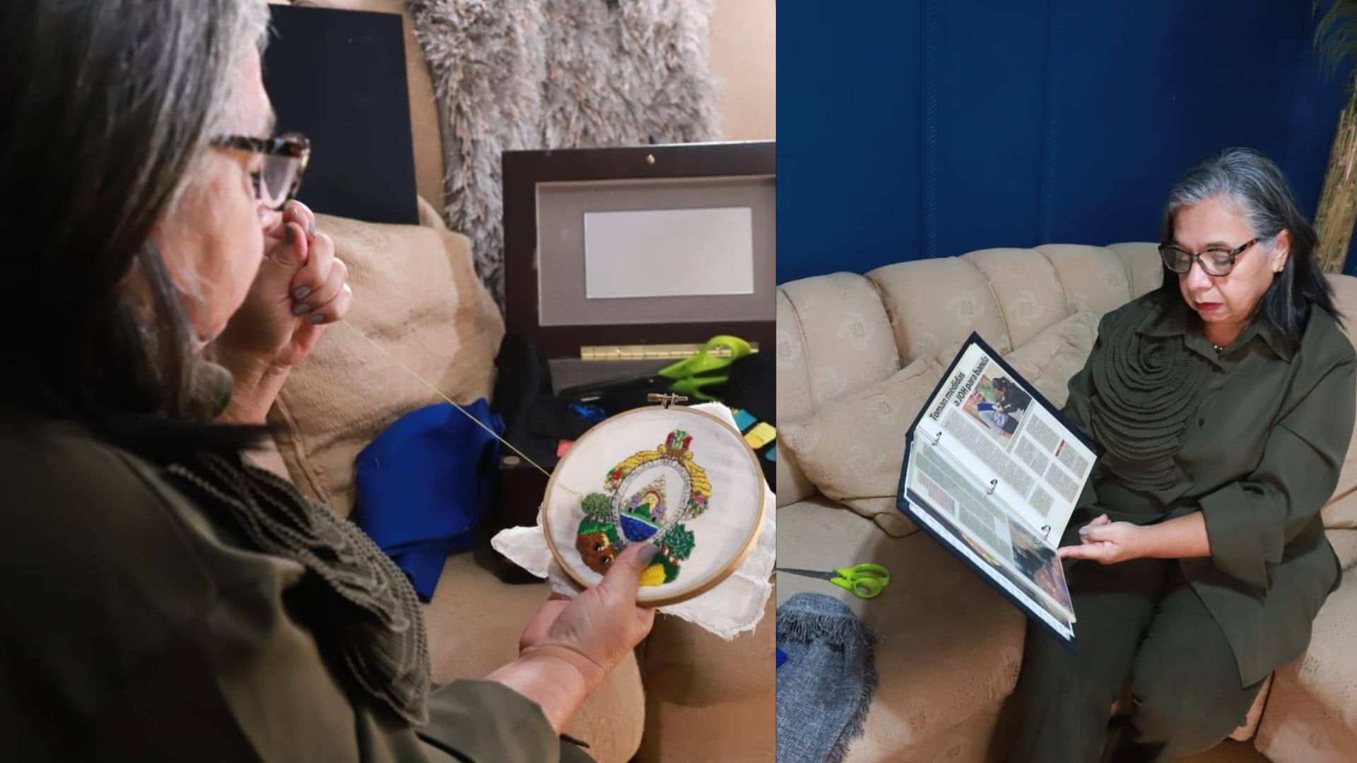 ¿Quién es María de los Ángeles, la hondureña que confecciona la banda presidencial de Asfura?