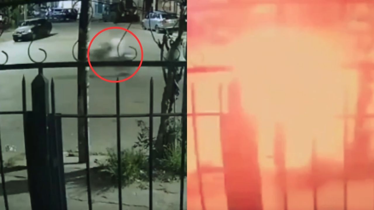 Vídeo: Dos motos se funden en explosión tras fuerte choque; un conductor murió