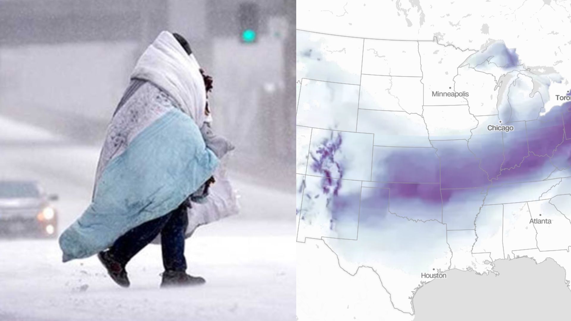 Alertas por tormentas invernales en EE.UU.: estos son los estados en riesgo por nevadas y hielo