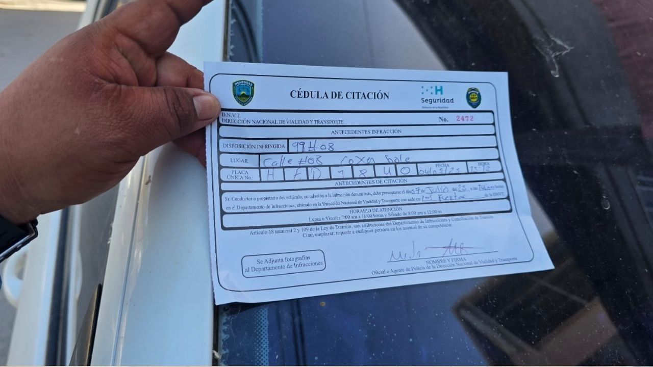 ¿Qué pasa si no asisto a una citación de tránsito en Honduras?