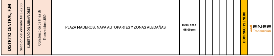 Lista de colonias que no tendrán luz pasado mañana
