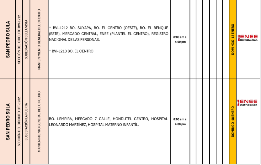 Lista de colonias que no tendrán luz pasado mañana