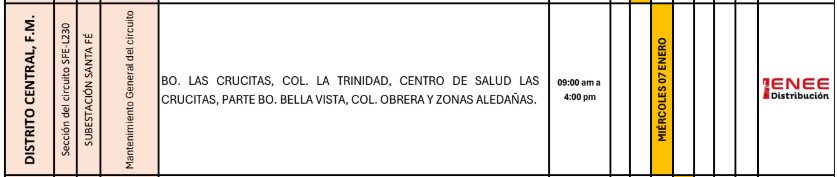Lista de colonias que no tendrán luz pasado mañana