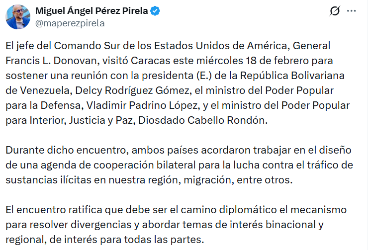 Captura de pantalla de la publicación