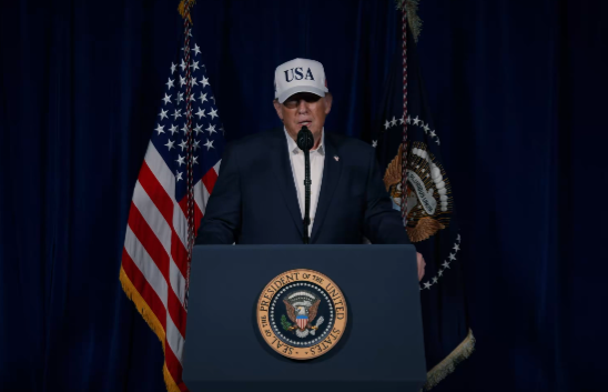 Donald Trump hablando