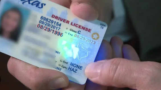 Una licencia de conducir