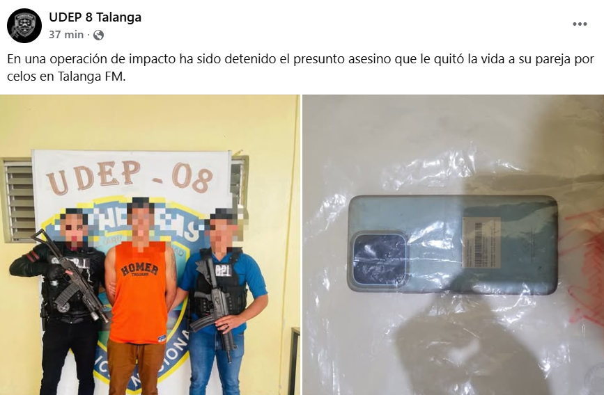 Captura de pantalla de la publicación