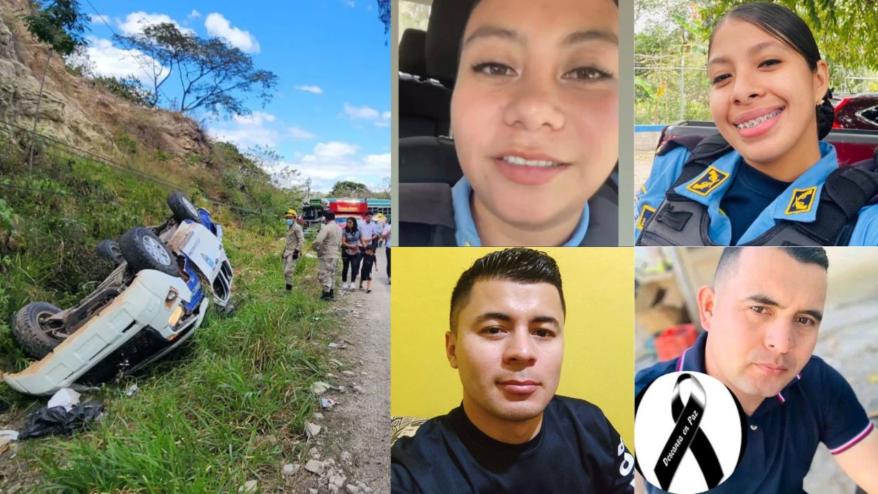 Salen a la luz los últimos minutos de policías fallecidos en accidente en Lempira