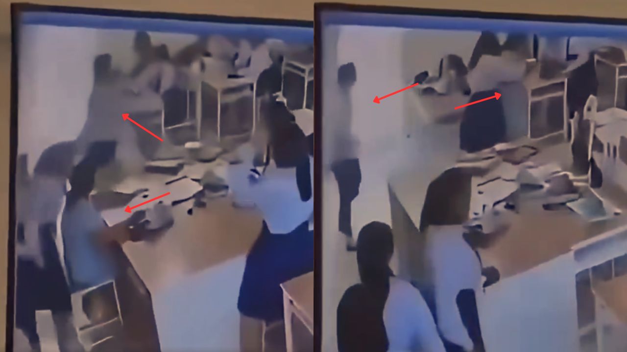 Imagen de Vídeo sensible: Alumno golpeó a profesora por inconformidad con sus calificaciones