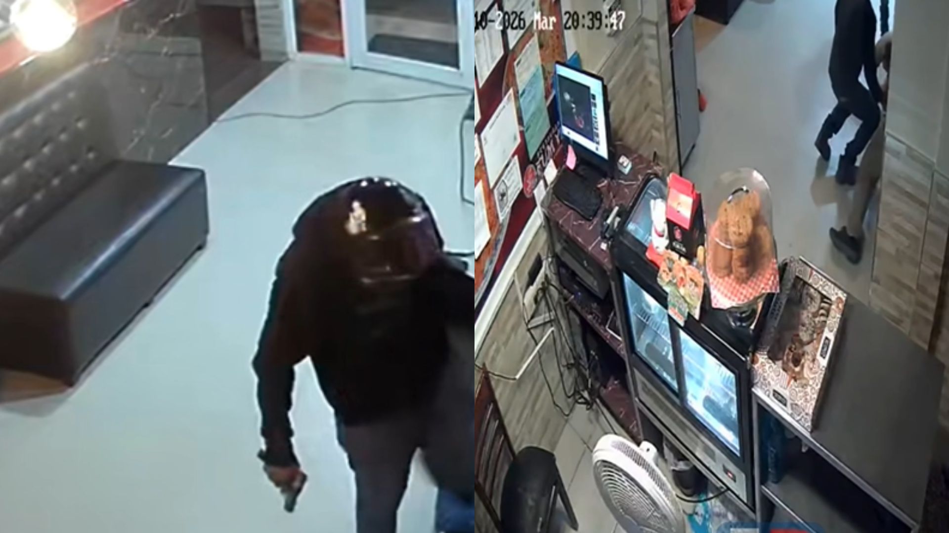 Imagen de VIDEO: '¡Al suelo!', ladrón encañona a empleados y clientes de restaurante en Cortés