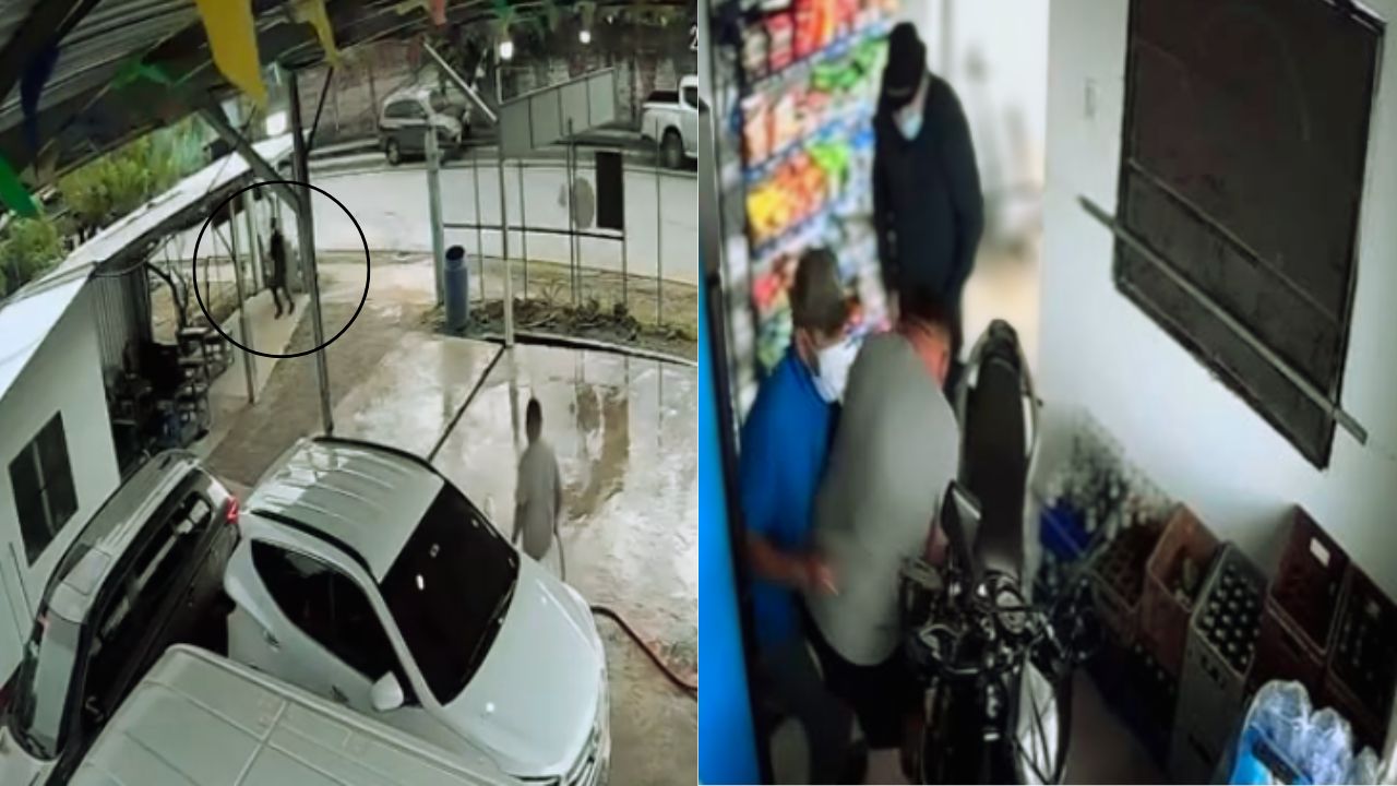 Vídeo: Así fue el asalto armado de dos delincuentes a un carwash en El Progreso