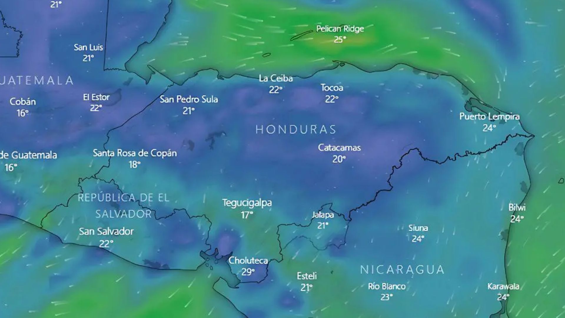 ¿Cómo estará el clima en Honduras previo al ingreso de nuevo frente frío?