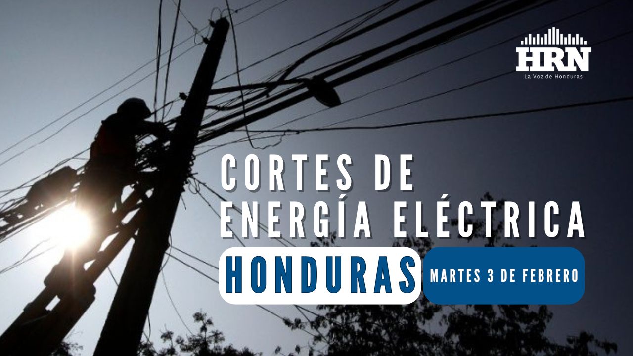 En estas zonas habrá cortes de energía programados este martes 3 de febrero