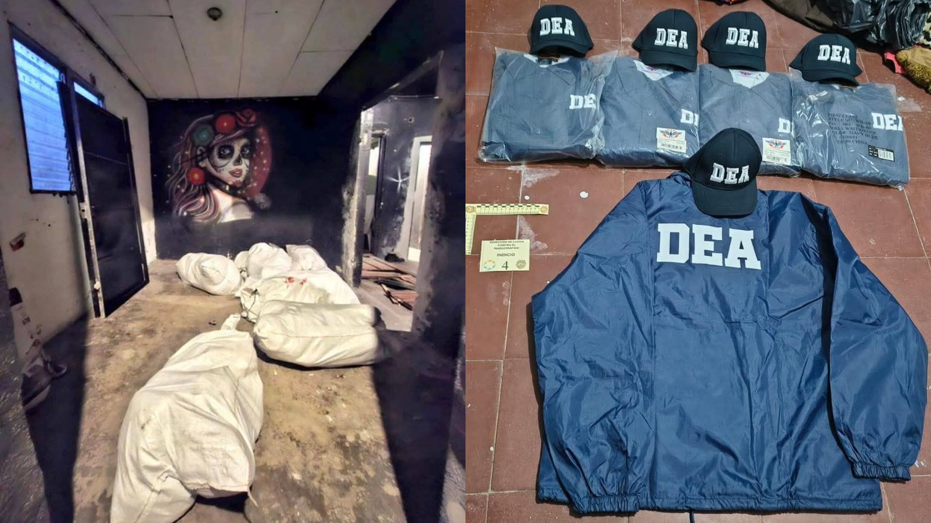 Indumentaria de la DEA y arsenal de guerra: lo que ocultaban viviendas allanadas