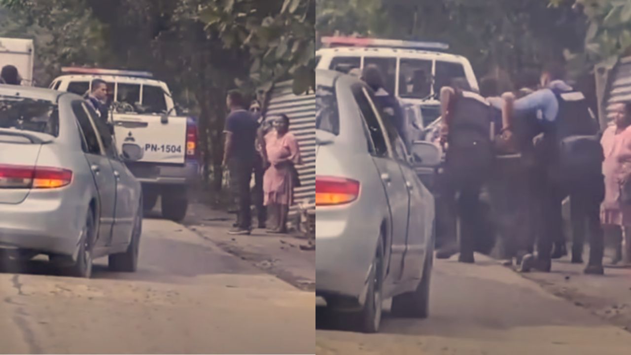 Imagen de Vídeo | 'Tranquila, jefa': Hombre 'toreó' a policías y uno de ellos lo redujo ingeniosamente