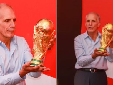 El sentido mensaje de Nasry Asfura a los hondureños al recibir la Copa del Mundo