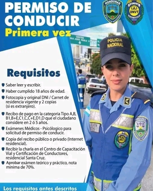 Requisitos para sacar la licencia de conducir en Honduras