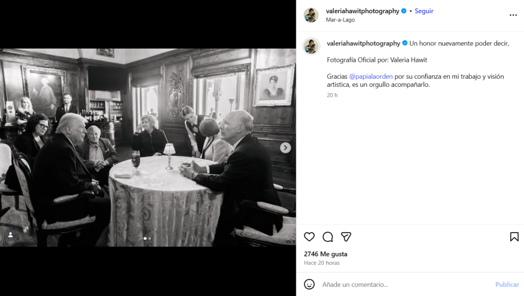 Captura de pantalla de la publicación