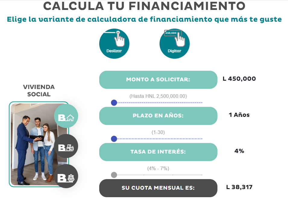 Captura de pantalla del portal de Banhprovi