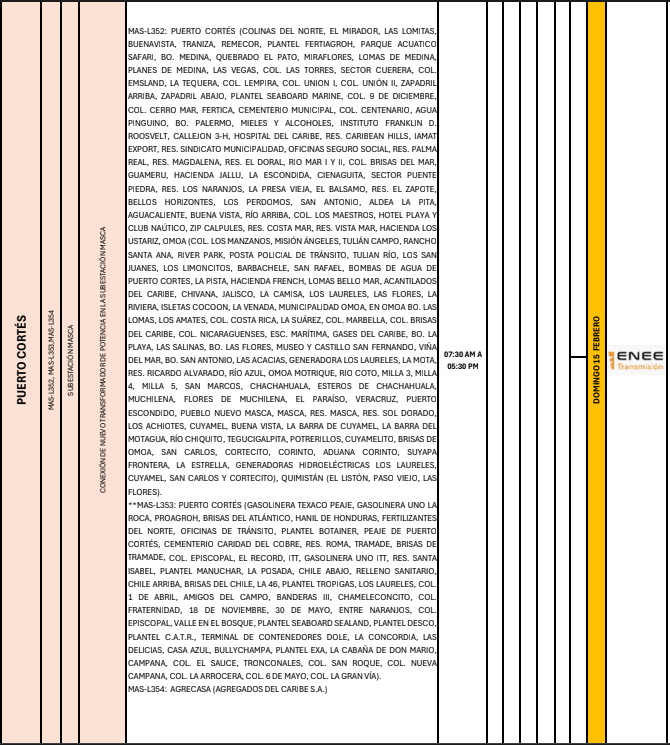 Lista de colonias que no tendrán luz pasado mañana