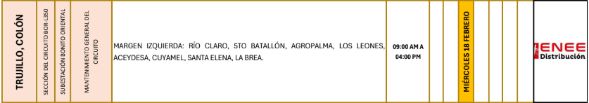 Lista de colonias que no tendrán luz pasado mañana