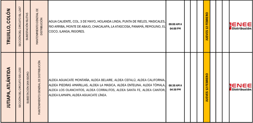 Lista de colonias que no tendrán luz pasado mañana