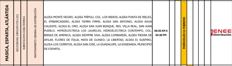 Lista de colonias que no tendrán luz pasado mañana