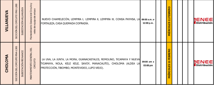Lista de colonias que no tendrán luz pasado mañana