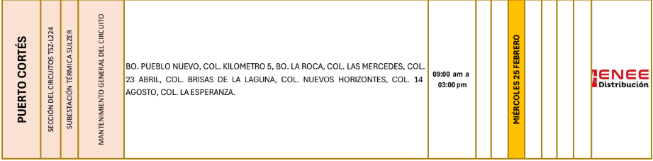 Lista de colonias que no tendrán luz pasado mañana