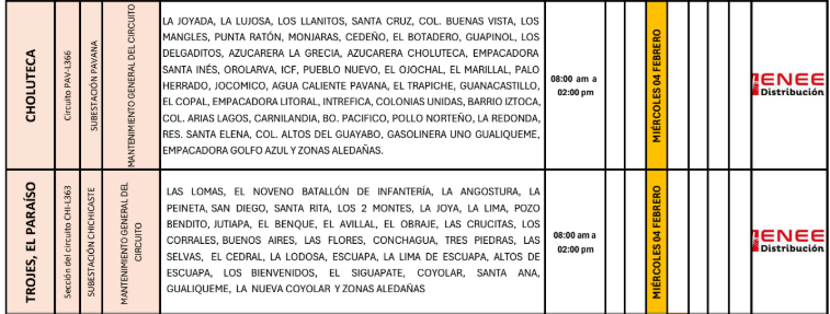 Lista de colonias que no tendrán luz pasado mañana