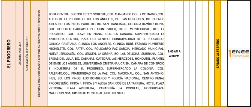 Lista de colonias que no tendrán luz pasado mañana