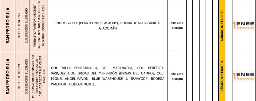 Lista de colonias que no tendrán luz pasado mañana