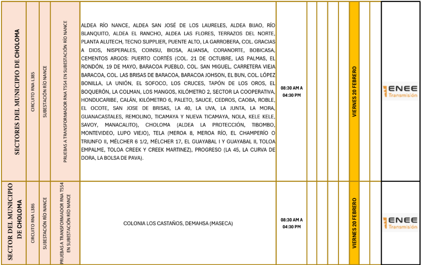 Lista de colonias que no tendrán luz pasado mañana
