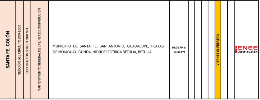 Lista de colonias que no tendrán luz pasado mañana