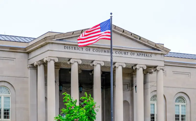 Parte exterior de la corte del Circuito del Distrito de Columbia