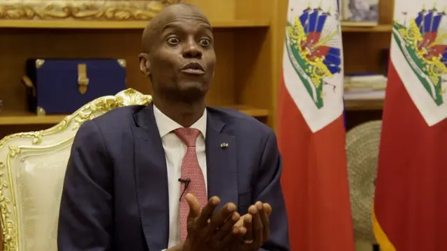 Jovenel Moïse hablando