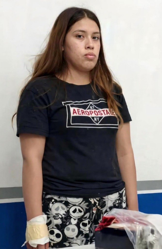 Vianey Esmeralda cuando fue capturada