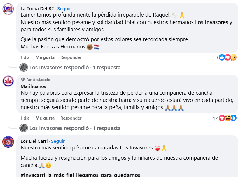 Captura de pantalla de los comentarios