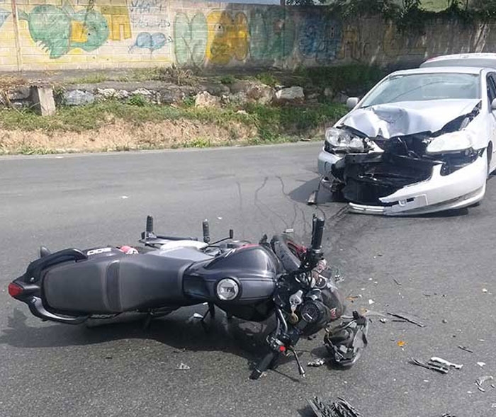 Un accidente de tránsito