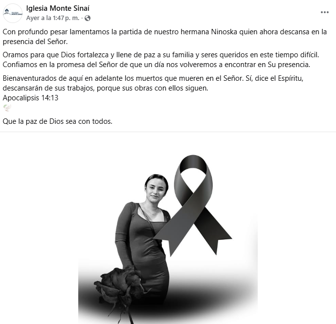 Captura de pantalla de la publicación