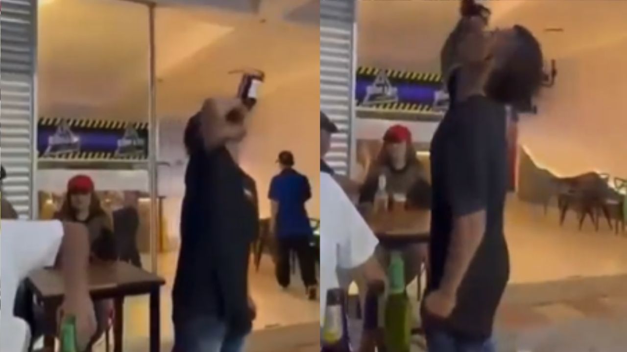 Imagen de VIDEO: 'Para ya, está grave', joven consume de golpe una botella por 13 mil dólares