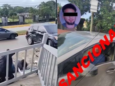 Imagen de Conductor ebrio provoca accidente, huye y todo queda en video: así lo capturaron