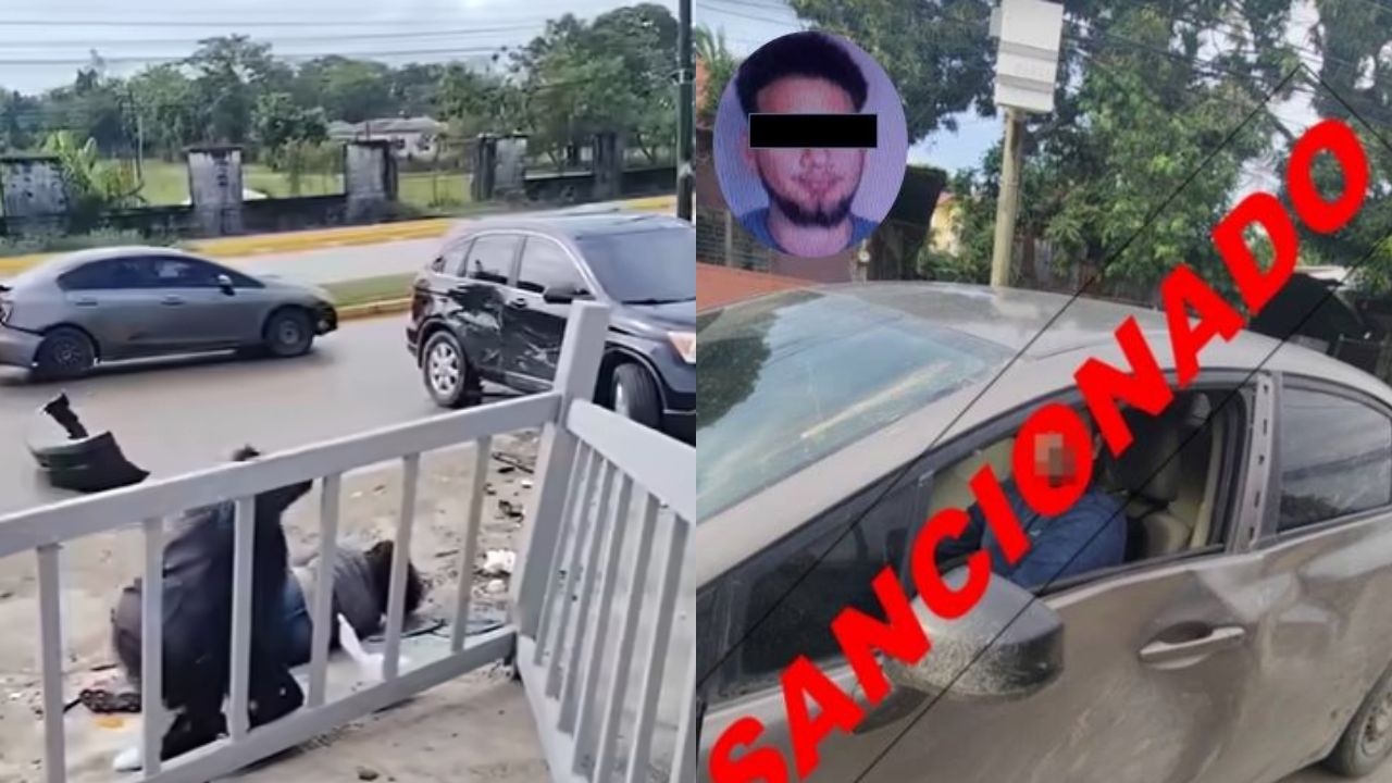 Conductor ebrio provoca accidente, huye y todo queda en video: así lo ...