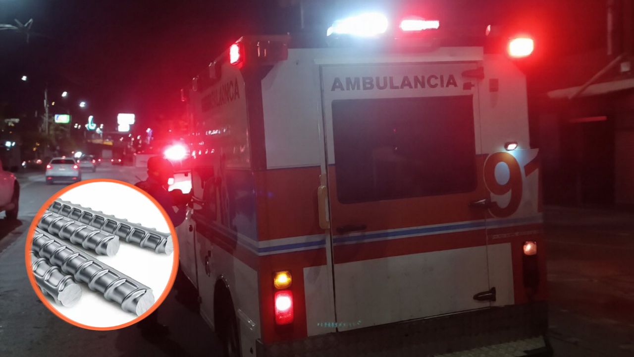 Accidente laboral deja a un joven con una varilla incrustada en el recto Imagen principal de Accidente laboral deja a un joven con una varilla incrustada en el recto